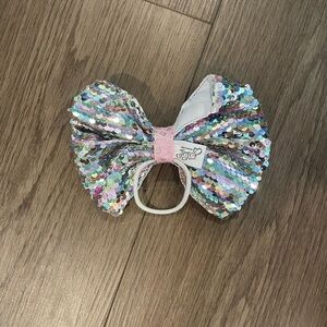 Sequin jojo bow